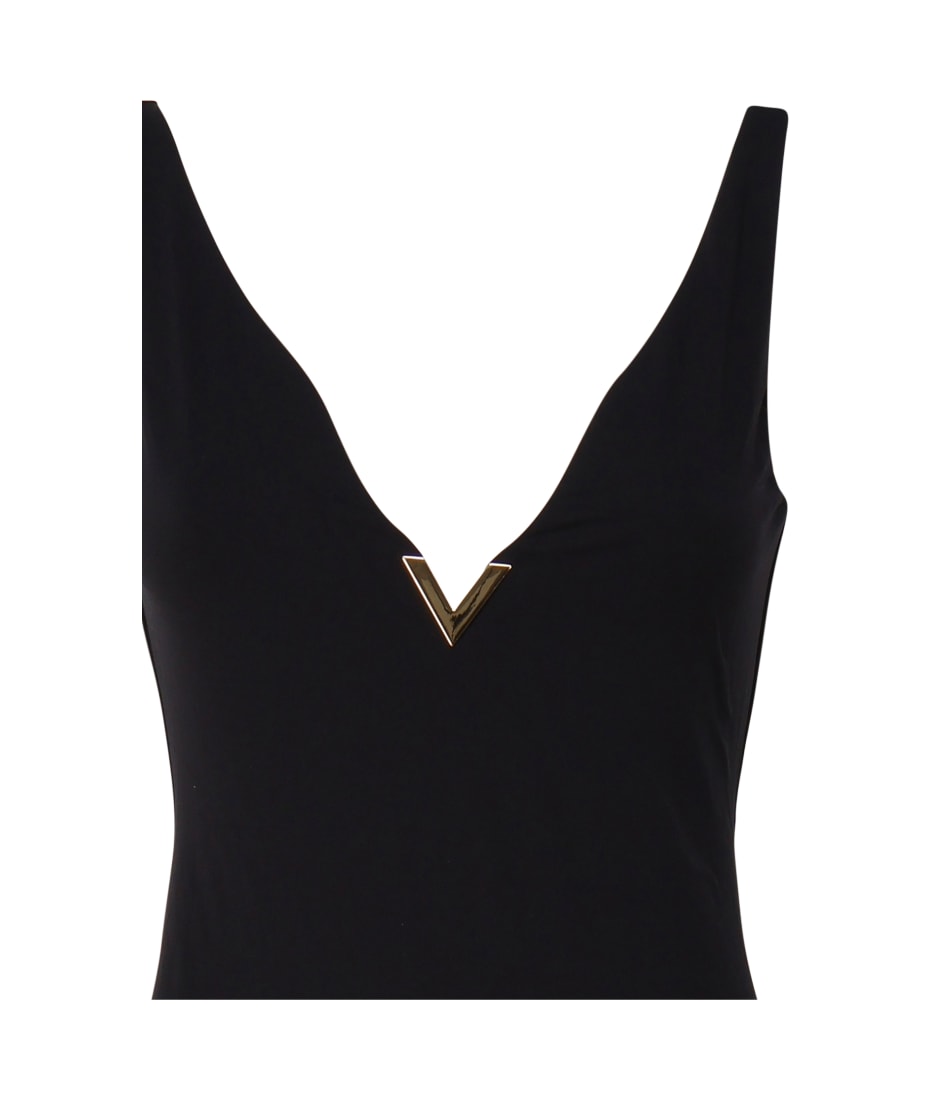 VALENTINO ワンピース P54102471 VALENTINO - ヴァレンティノ コットン シャツ ドレス バルーン