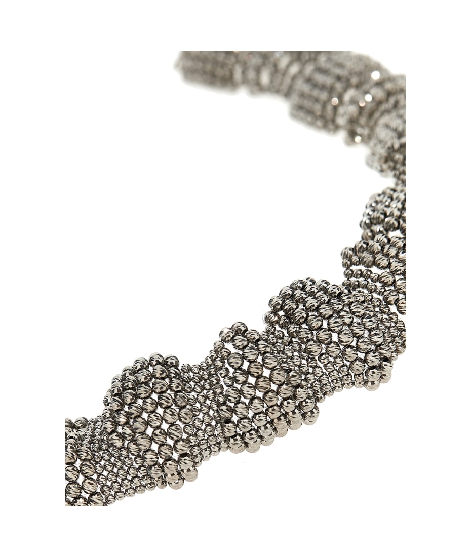 【関税＆送料込み】Brunello Cucinelli Silver Necklace BRUNELLO CUCINELLI Beaded silver necklace | NET-A-PORTER
