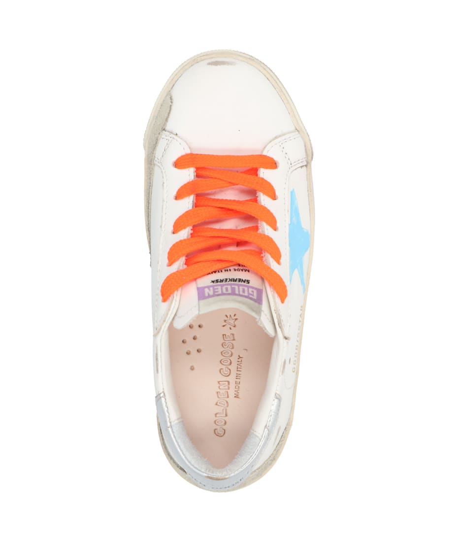 golden goose white ice silver turquoise