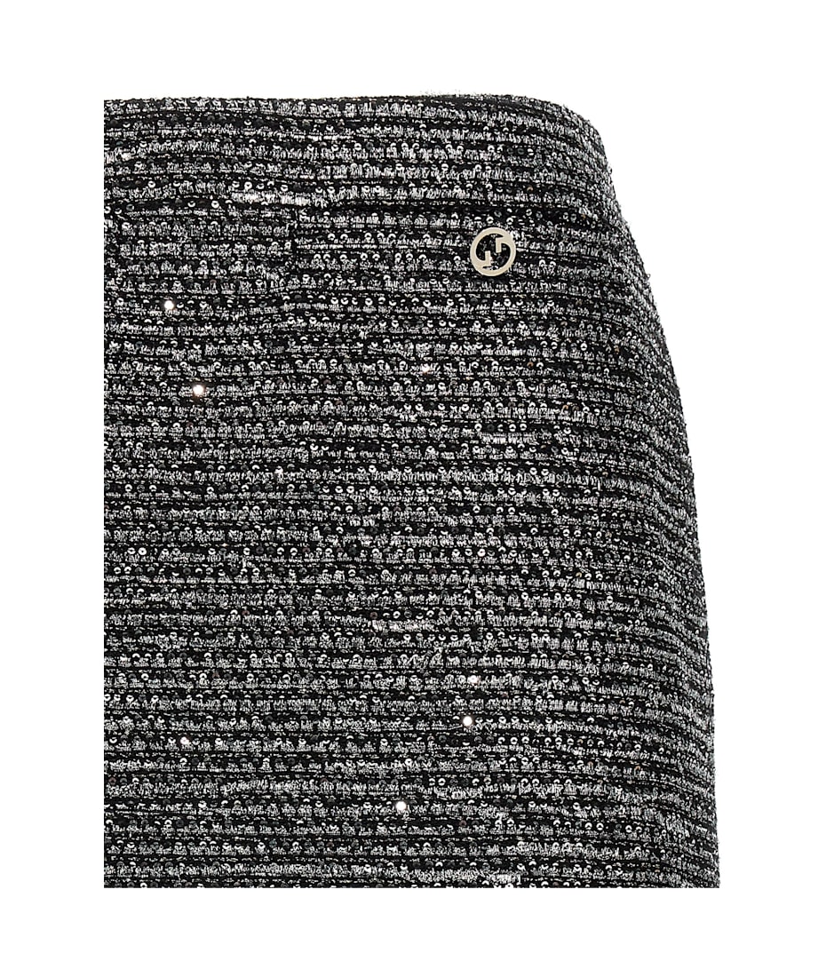 ミニスカート GUCCI FW24 Lame tweed skirt (800174ZAQ9N 1138) Gucci Checked lamé tweed miniskirt Gucci