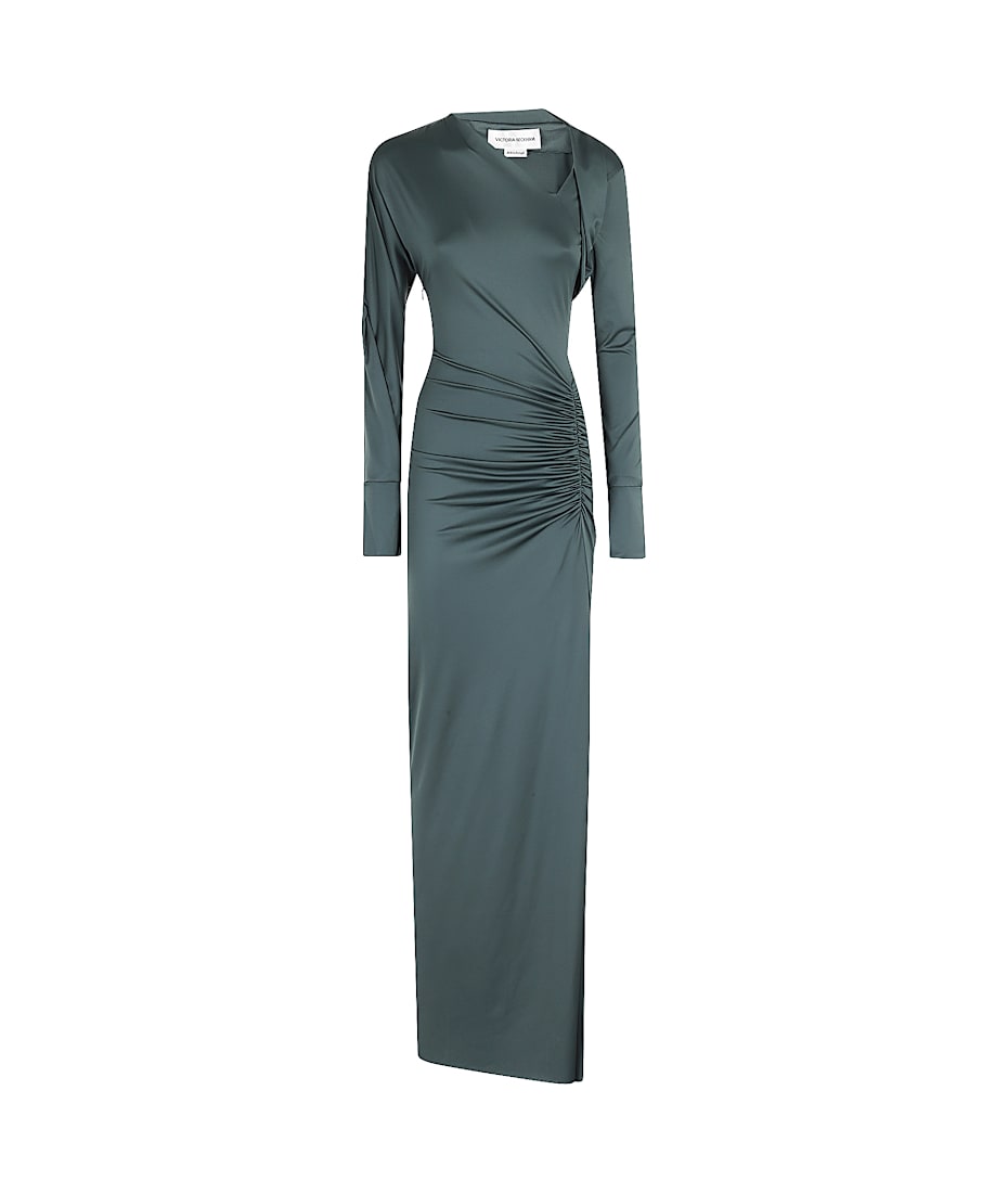 Victoria Beckham Long Sleeve Slash Neck Jersey Gown | italist, ALWAYS LIKE A SALE Victoria Beckham Long Sleeve Slash Neck Jersey Gown | italist, ALWAYS LIKE A SALE