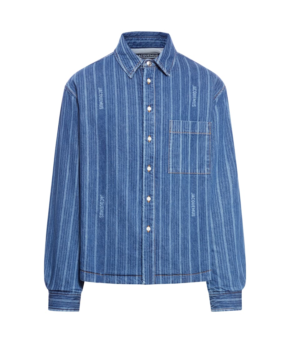 Tシャツ・カットソー JACQUEMUS LA CHEMISE BOULANGER Black Le Raphia 'La Chemise Boulanger' Shirt by JACQUEMUS on
