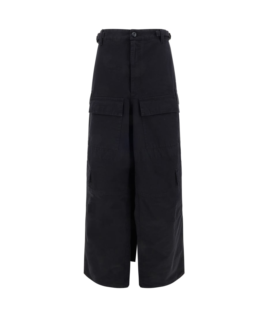 Balenciaga Multi-pockets Skirt Pants - Black