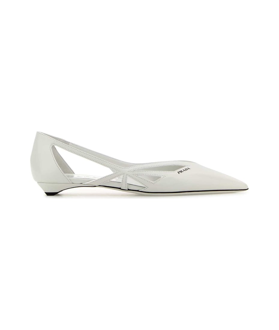 バレエシューズ Prada Ivory Leather Ballerinas 楽天市場】プラダ（その他｜バレエシューズ）：レディース靴<靴