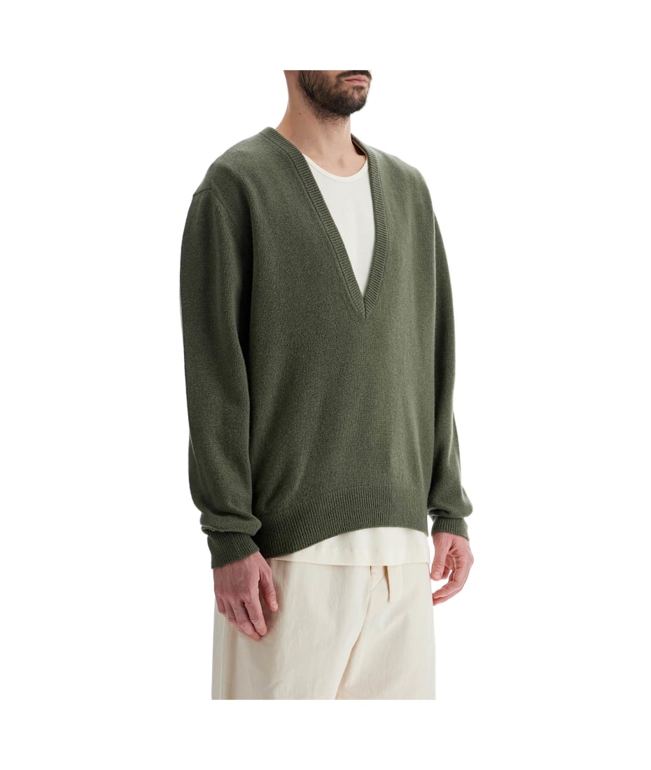 Lemaire Deep V-neck Jumper | italist Lemaire Deep V-neck Jumper | italist