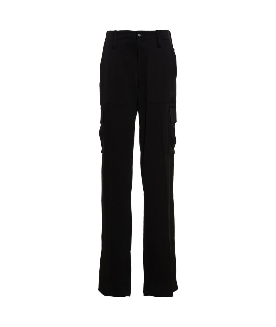 パンツ DAVID KOMA SS23 Satin cargo pants (RE23DK58TR BLACK) David Koma Satin cargo pants - Black - Women | RE23DK58TRBLACK