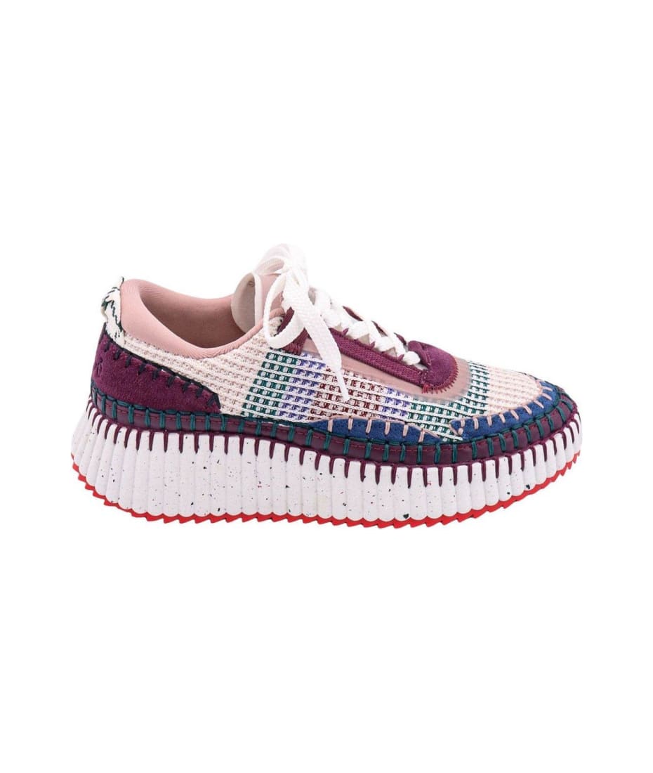 スニーカー CHLOE NAMA SNEAKERS IN LOWER-IMPACT MESH Chloé Nama Sneaker in Biscotti beige | Chloé US