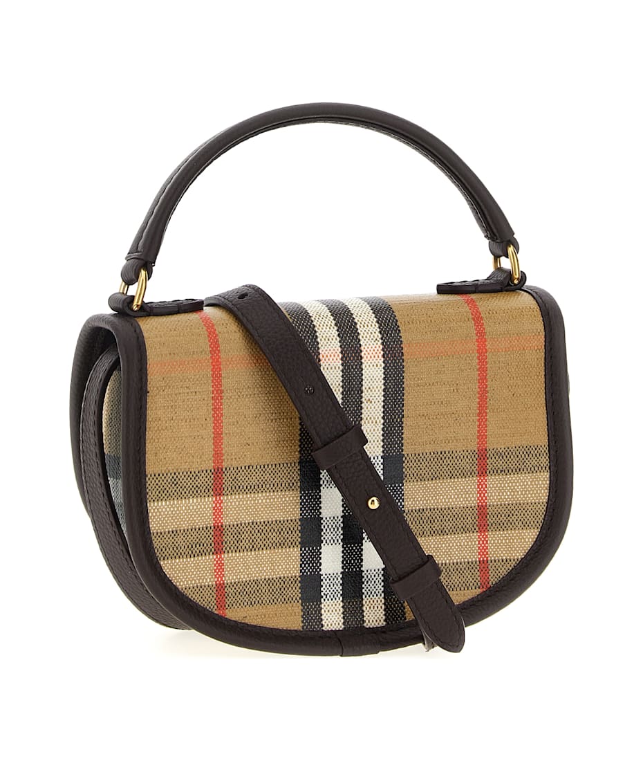 ハンドバッグ Burberry 'Highlands' mini handbag 8112240 Mini Highlands Bag​ in Sand - Women, Cotton, Linen