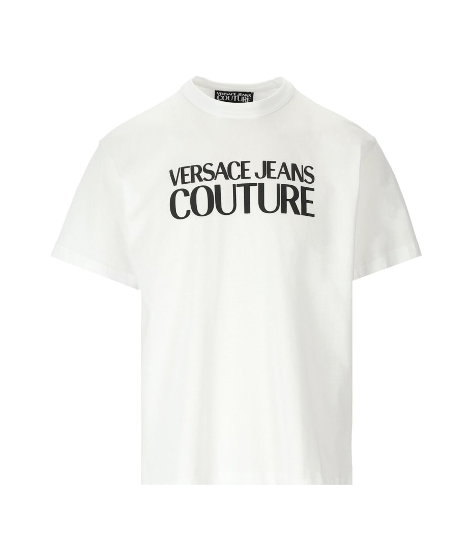 【関税込み】Versace Jeans Couture Tシャツ Versace Jeans Couture logo-print Cotton T-shirt | White