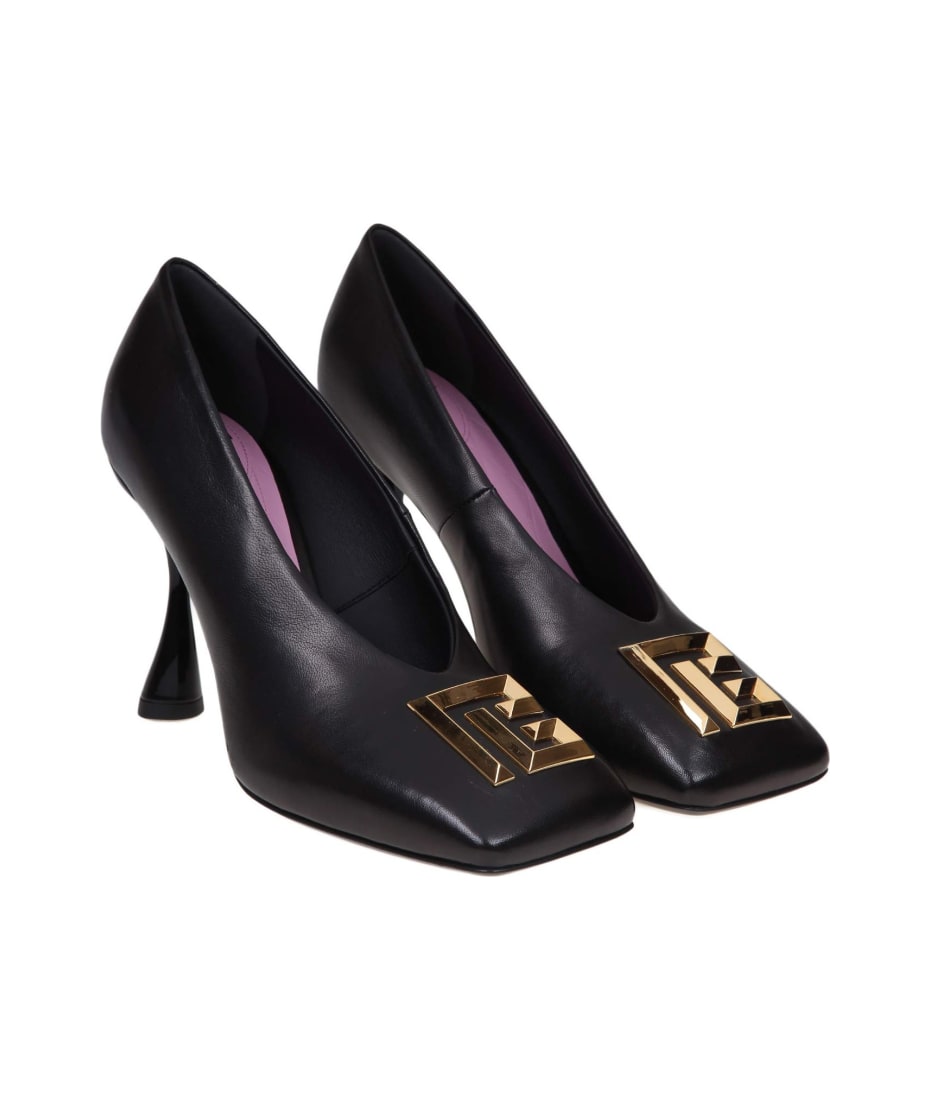 パンプス BALMAIN 'Eden' pumps Eden two-tone pumps in lambskin and patent leather - Women