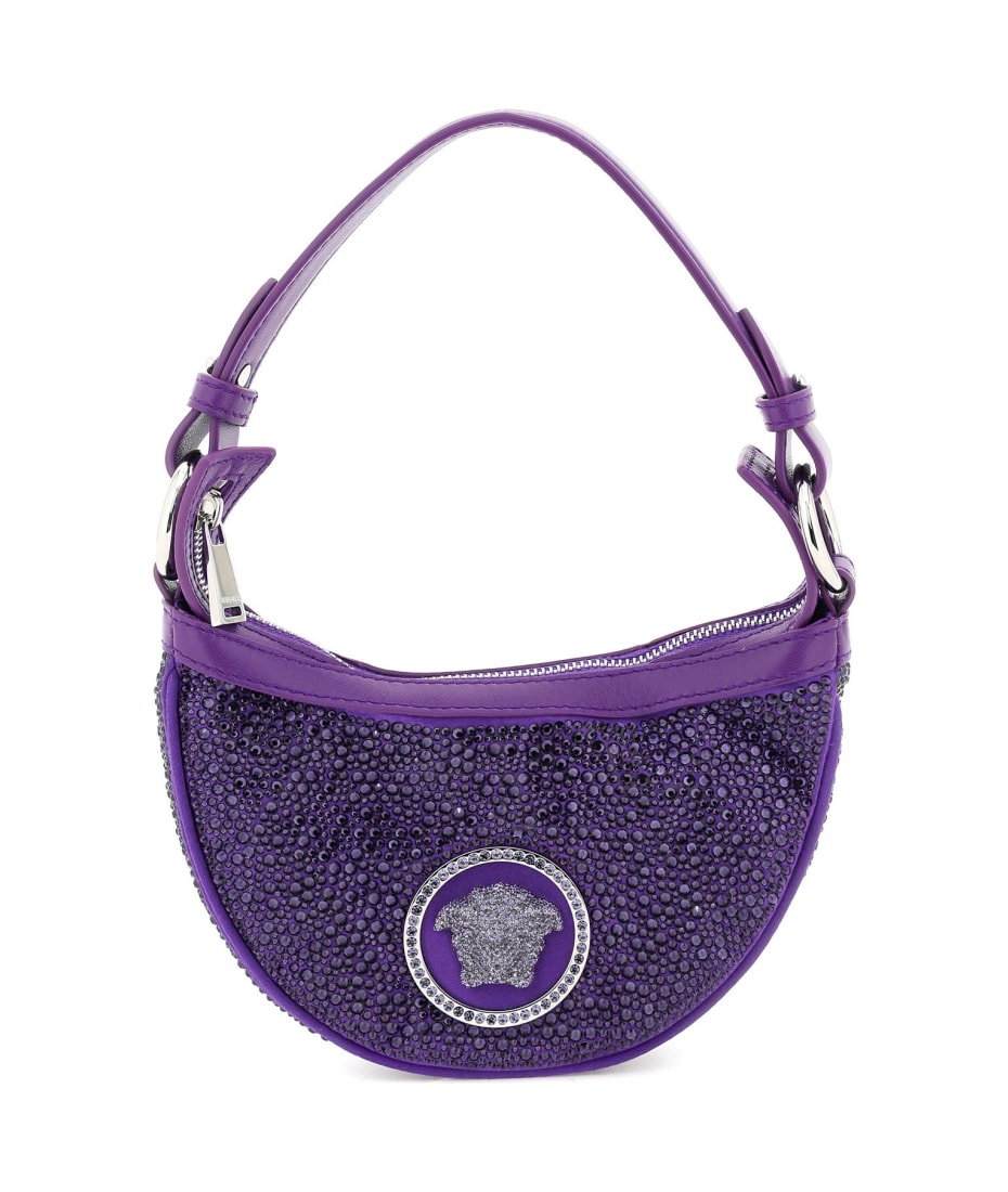 【関税&送料込】Versace Mini Hobo Bag With Crystals Versace Mini Hobo Bag With Crystals | italist