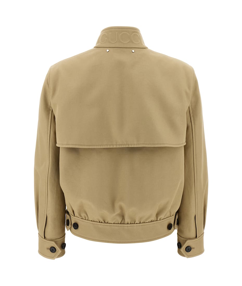ブルゾン GUCCI SS25 Cotton bomber jacket (811913Z7AH3 2519) Gucci Cotton Bomber Jacket | italist
