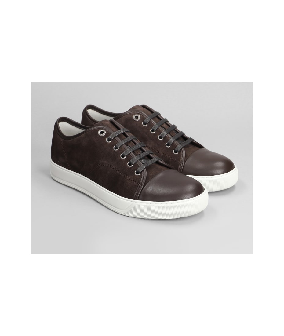 【関税込み】Lanvin ブラウン DBB1 スニーカー DBB1 SUEDE AND LEATHER SNEAKERS BEIGE