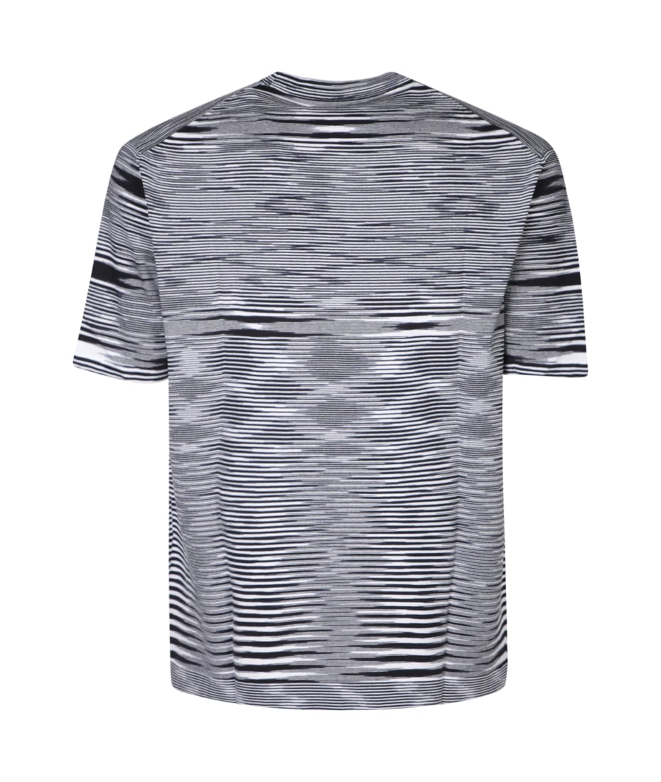 【関税込み】Missoni ブラック スラブ Tシャツ Missoni Black Viscose Blend T-shirt | italist