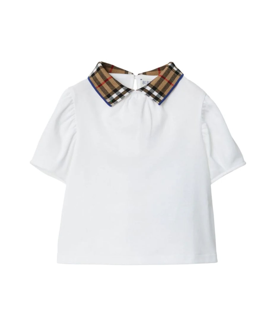 Burberry Kids T shirts And Polos White