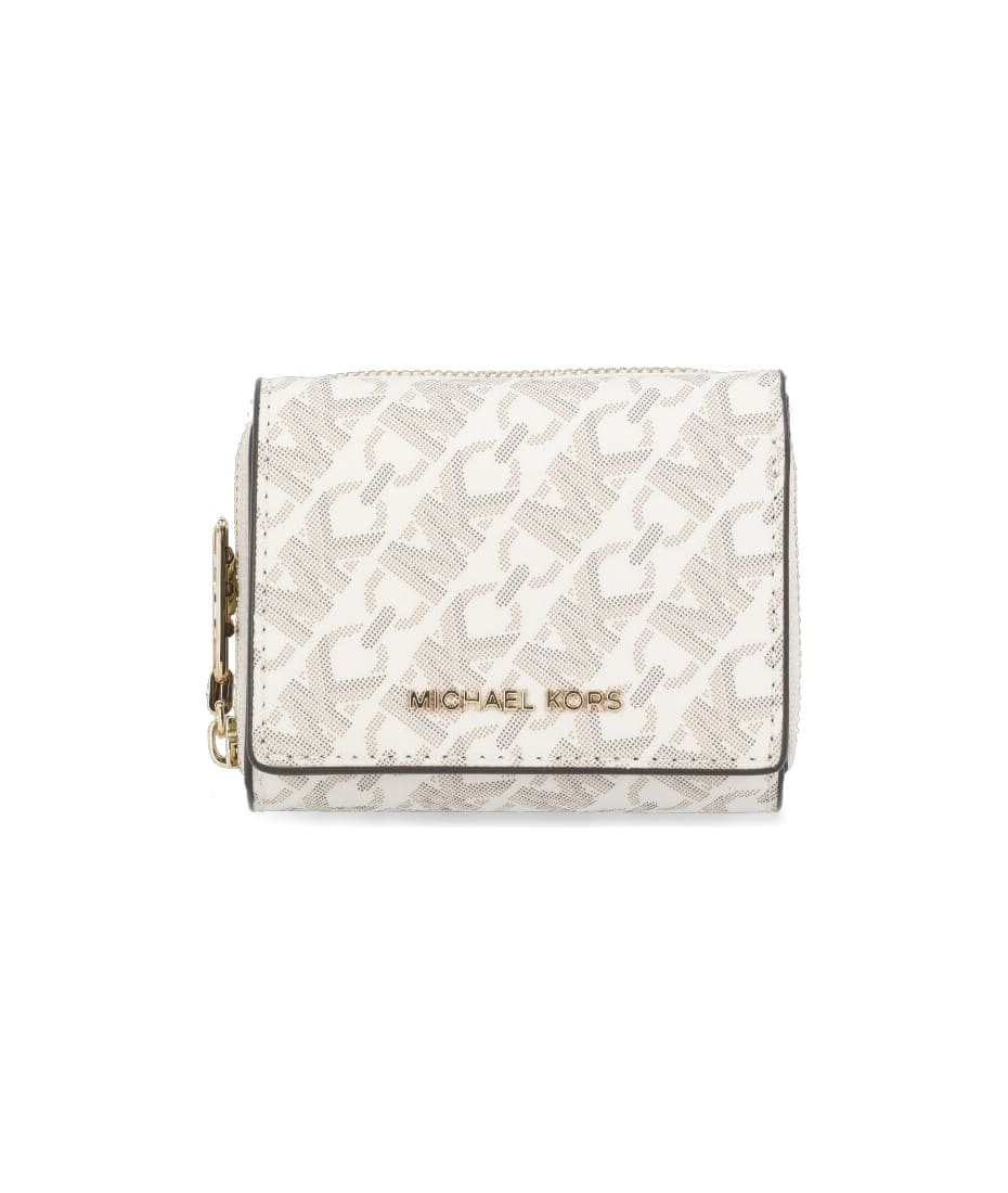 【送料&関税込】Michael Kors Empire Logo Wallet Michael Michael Kors Empire Logo Wallet | Neutrals | FARFETCH
