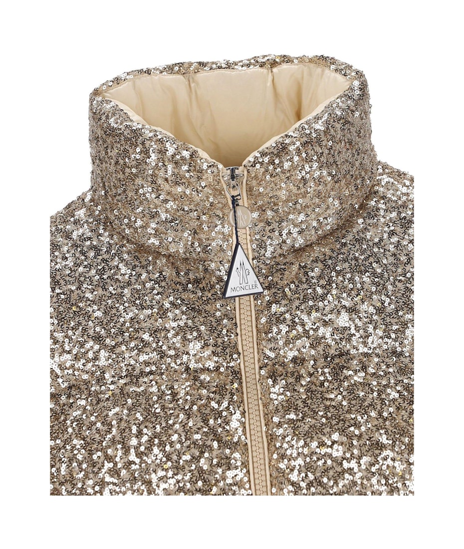 【送料&関税込】Moncler Sequinned Zip-up Puffer Jacket Moncler Sequinned Zip-up Puffer Jacket | italist