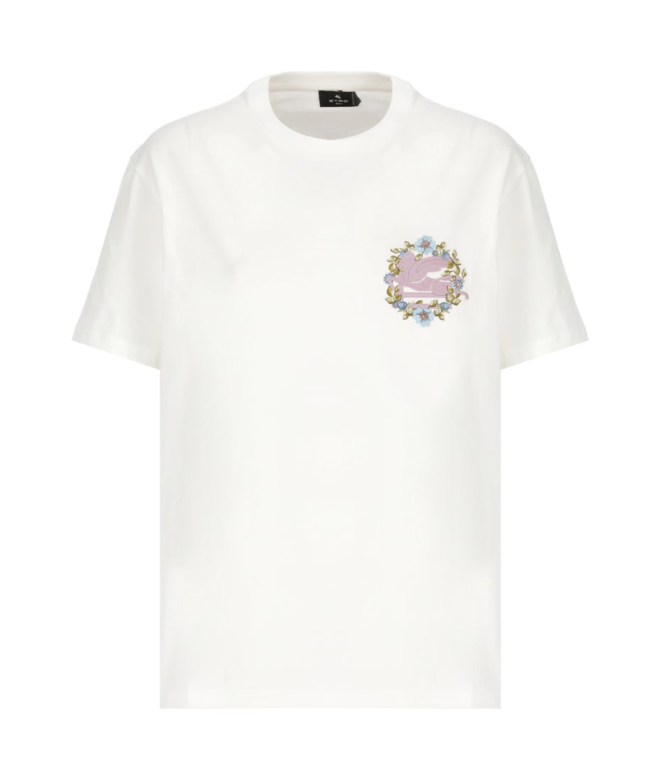 Tシャツ・カットソー ETRO FW24 Logo embroidery shirt (MRIB000499TR548 S8453) Etro Embroidery T-shirt | italist