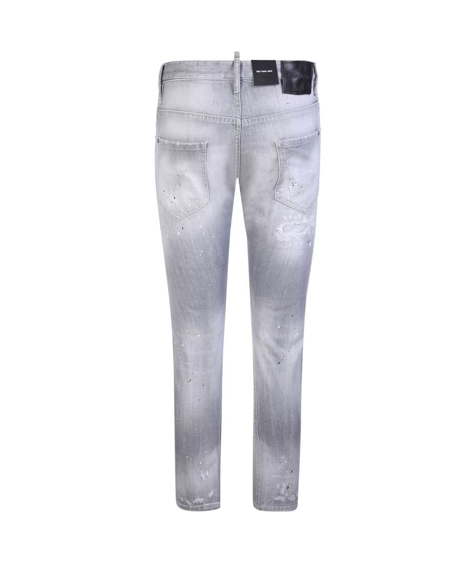Dsquared2 Light Grey Sexy Twist Distressed Jeans | italist, ALWAYS