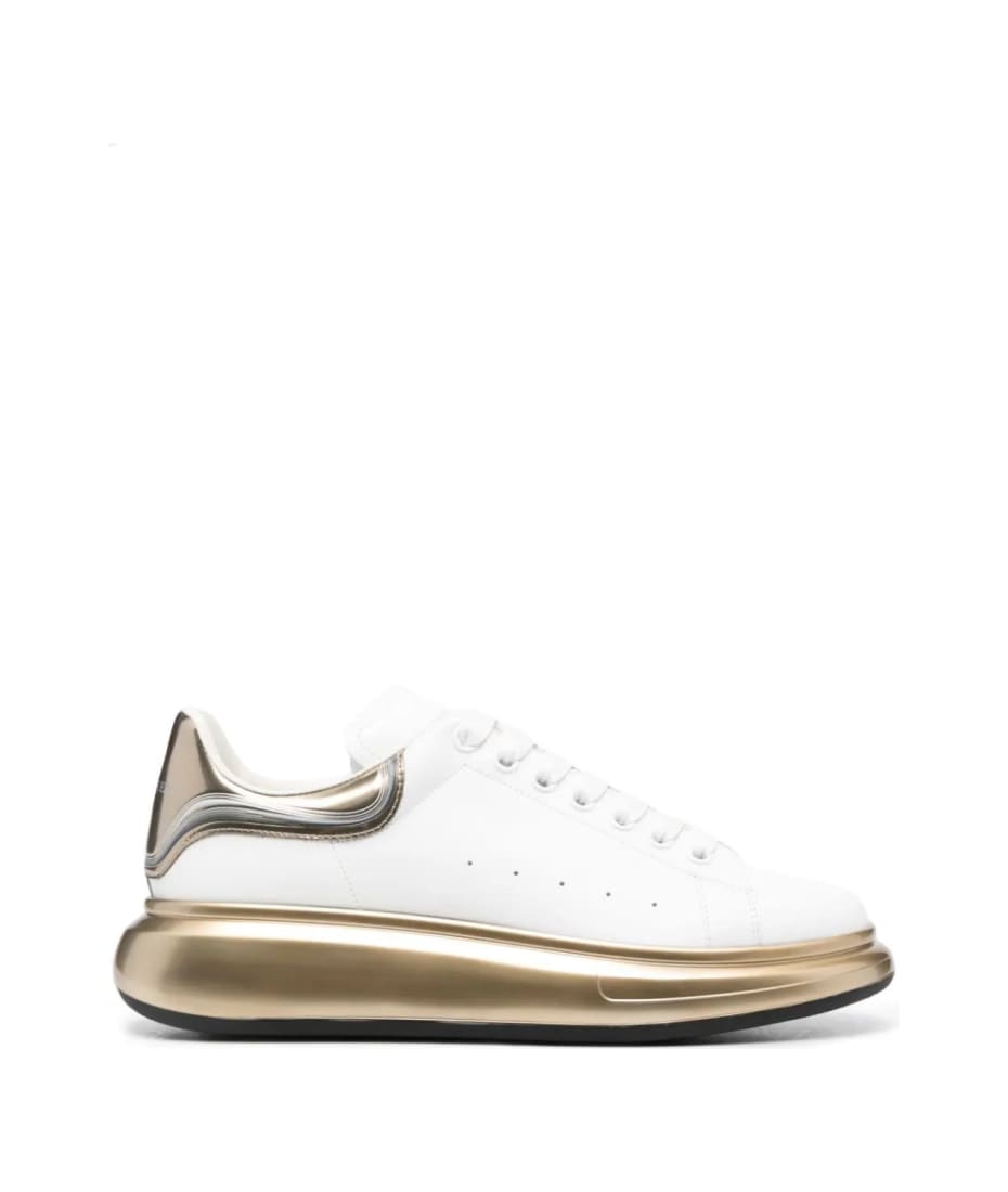 Alexander Mcqueen Oversized Sneaker White/Gold