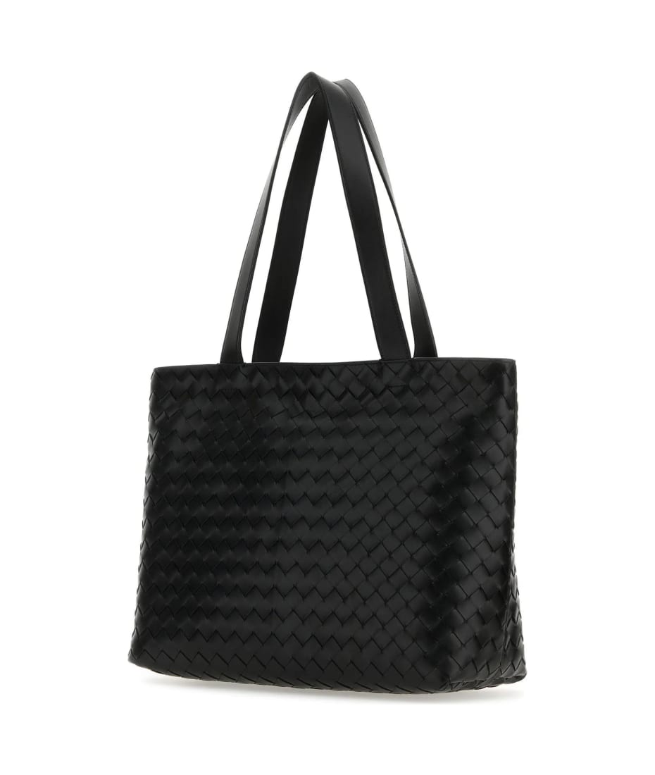 トートバッグ Bottega Veneta Black Leather Pinacoteca Shopping Bag Bottega Veneta® Women's Pinacoteca in Black/fondant. Shop