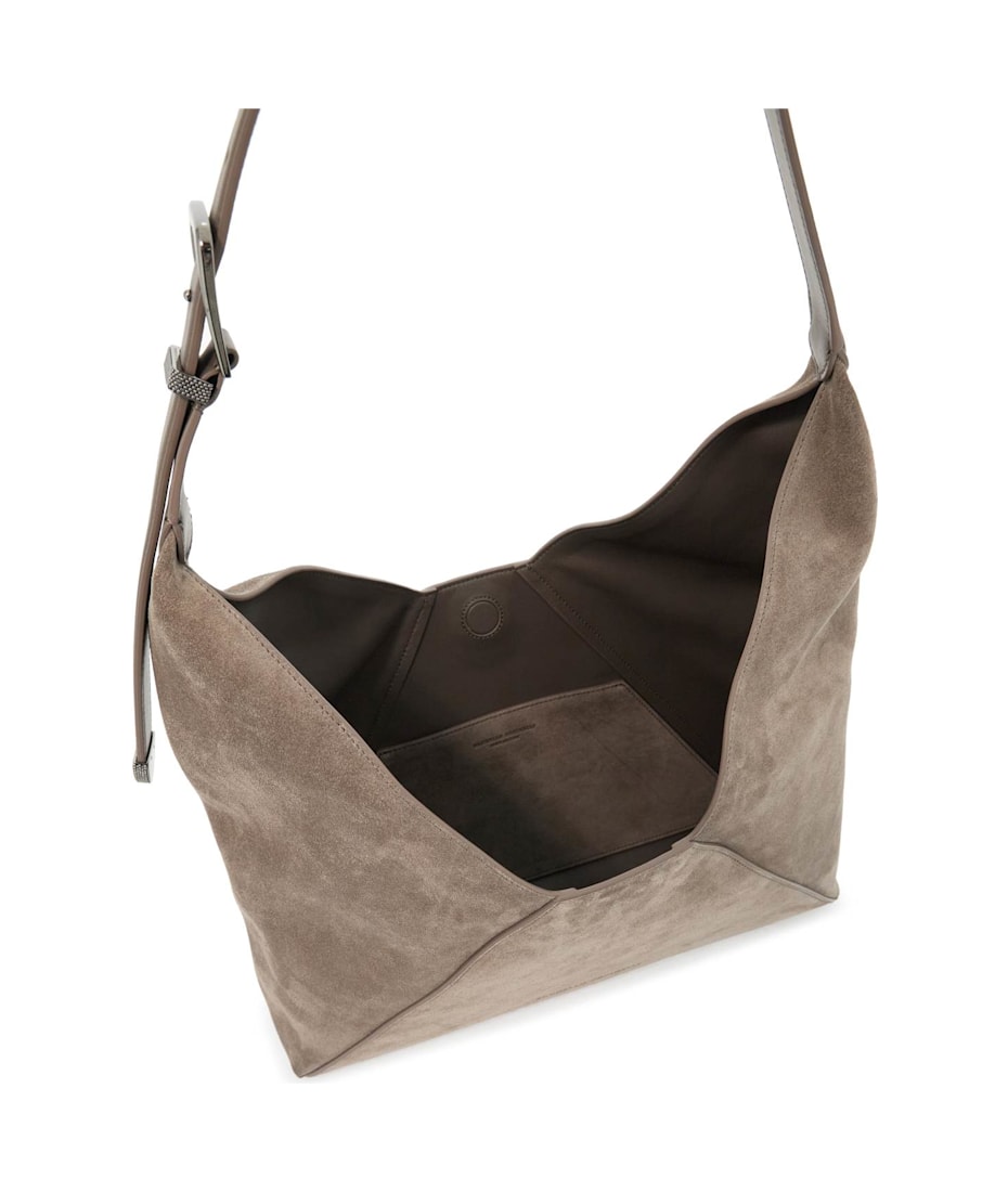 【送料&関税込】Brunello Cucinelli Beige Leather Crossbody B Brunello Cucinelli Beige Leather Crossbody Bag | italist