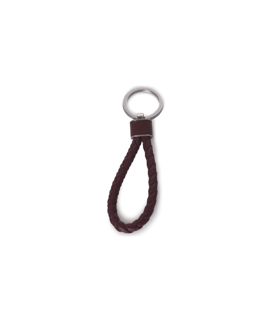 Bottega Veneta Silver Key Chain Ring Bottega Veneta