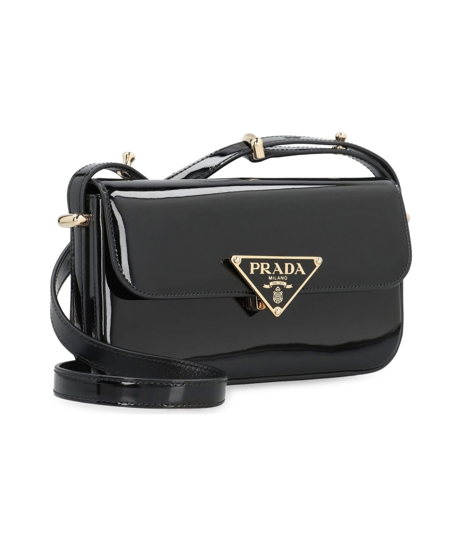 Prada Leather Logo Shoulder Bag | italist