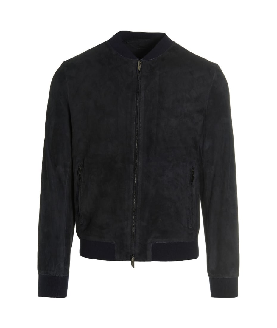 Salvatore Santoro Suede Bomber Jacket | italist