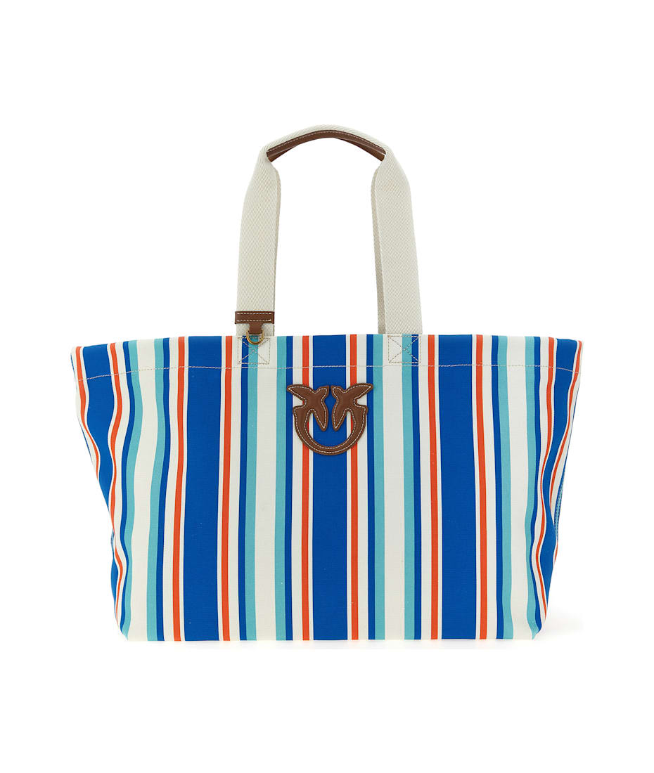 トートバッグ PINKO SS25 Maxi stripes shopping bag (104754A2G5 H87Q) Pinko Maxi Stripes Shopping Bag | italist