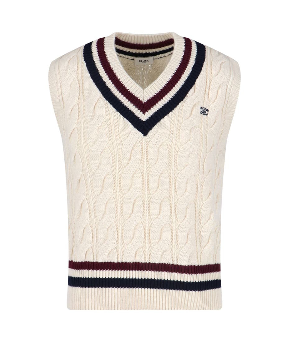 Celine 'triomphe' Vest Sweater italist