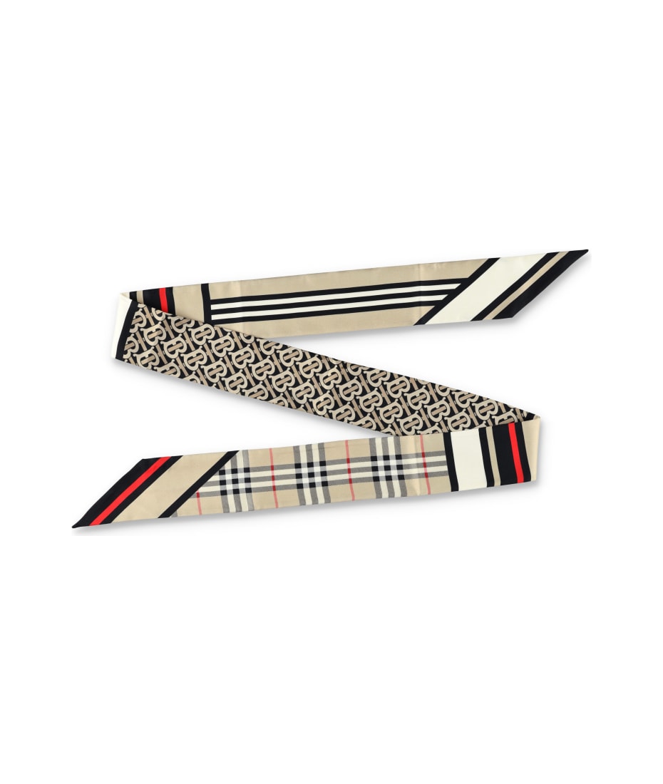 Burberry London Skinny Montage Silk Scarf italist, ALWAYS LIKE A