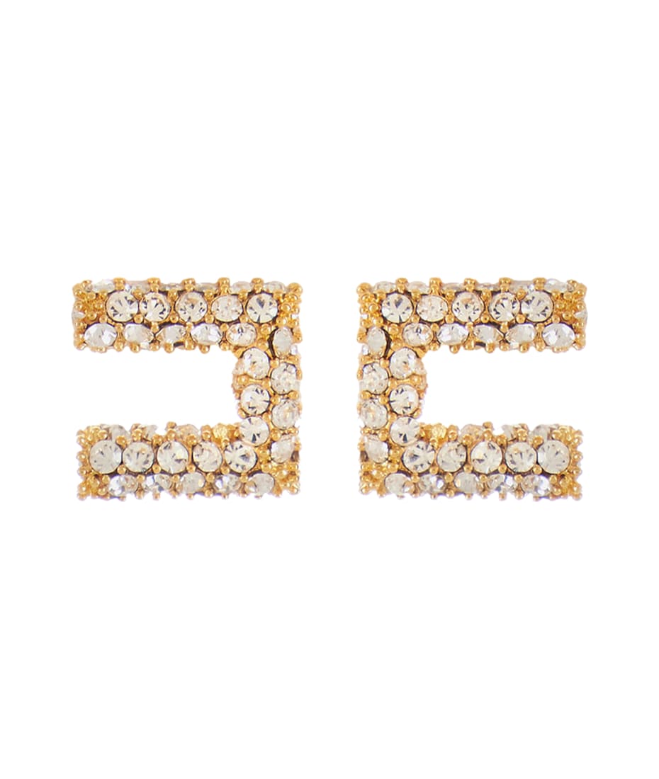 イヤリング ELISABETTA FRANCHI LOGO EARRINGS Elisabetta Franchi Logo Earrings イヤリング 通販 | italist