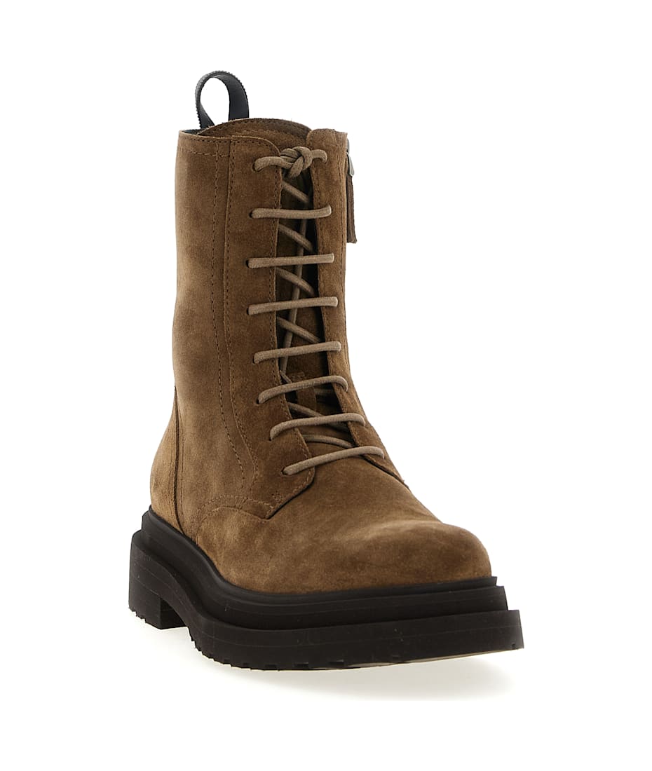 ブーツその他 Brunello Cucinelli Monile Suede Combat Boots Brunello Cucinelli Suede Combat Boots Monile | italist
