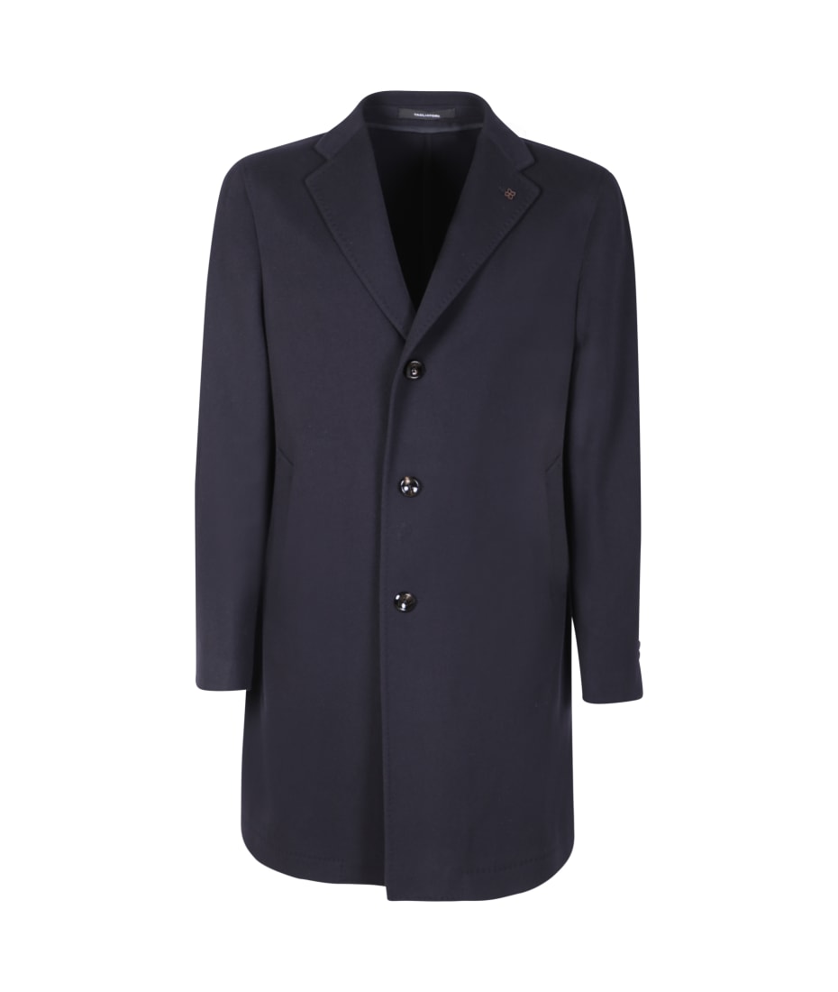 ブルゾン Tagliatore Single Button Blue Coat With Relaxed Silhouette Tagliatore Single-breasted Blue Coat | italist