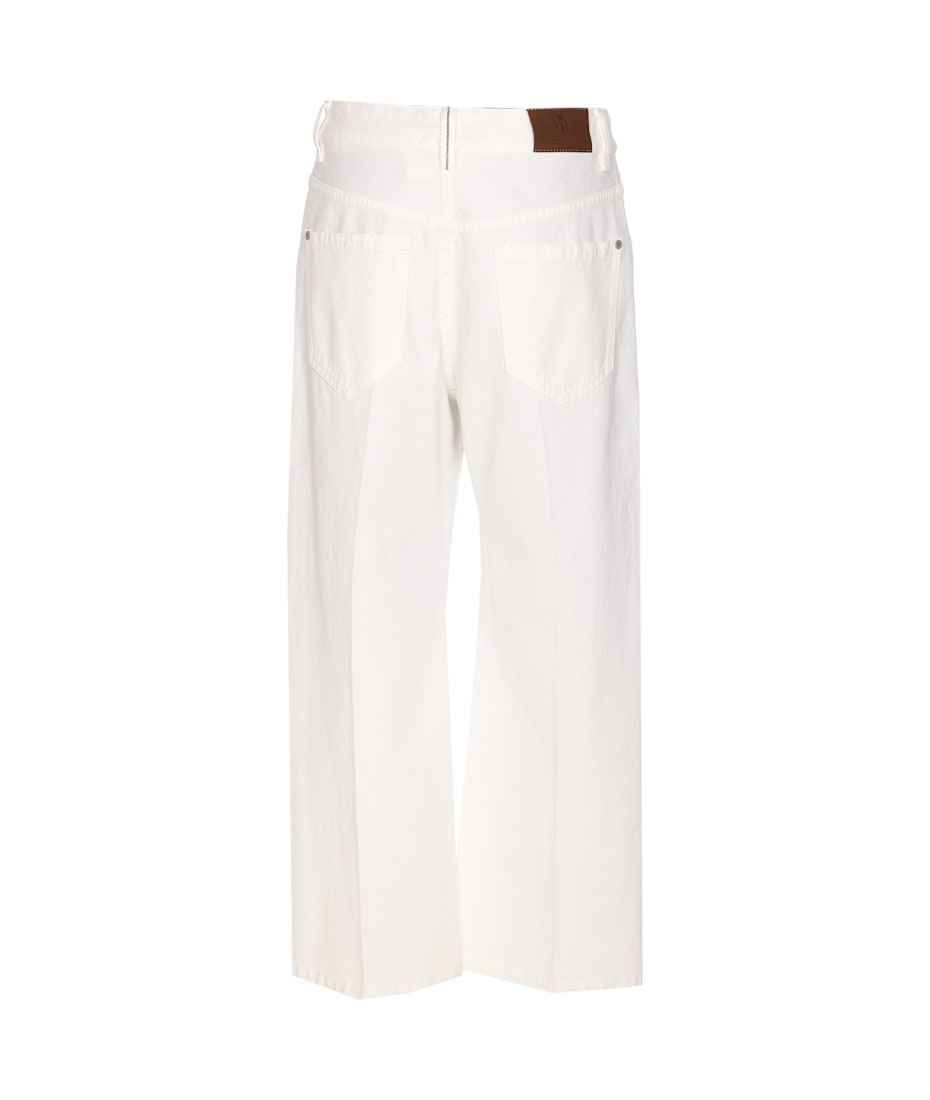 パンツ BRUNELLO CUCINELLI CONTEMPORARY SQUARE DENIM PANTS WITH JEWE Brunello Cucinelli Contemporary Square Denim Pants With