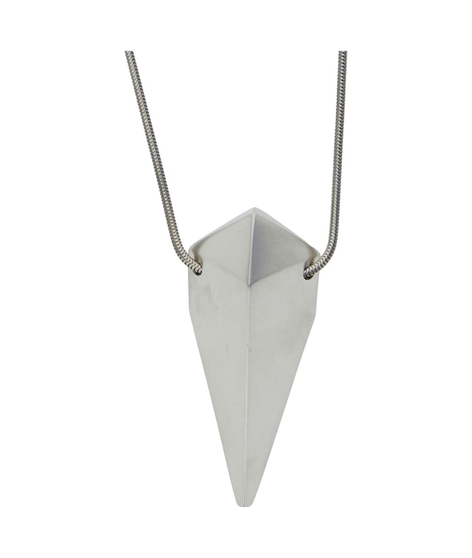【送料&関税込】Rick Owens llic Necklace With Pyramid Sh Rick Owens Metallic Necklace With Pyramid Shaped Charm
