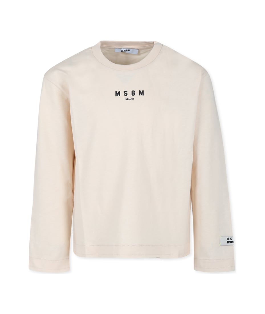 Tシャツ・カットソー MSGM Men T-shirt Ivory 3540MM510237798 02 16892714_33904810_1000.jpg