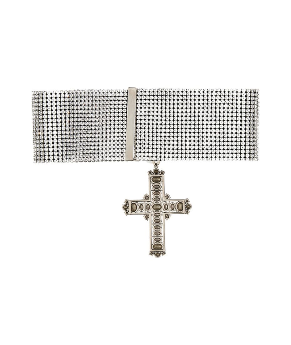 ネックレス・チョーカー DOLCE & GABBANA Brass necklace with iconic crucifix Argento Brass necklace with iconic crucifix DOLCE & GABBANA - Nugnes1920