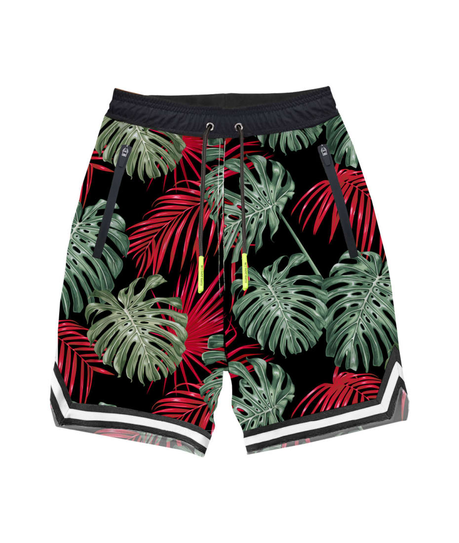 MC2 Saint Barth Tropical Print Swim Shorts Surf Style italist
