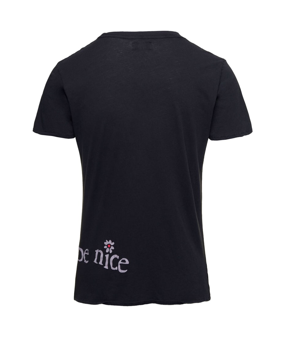 関税込◆ERL コットン UNISEX VENICE TSHIRT ERL Venice slogan-print cotton T-shirt | REVERSIBLE
