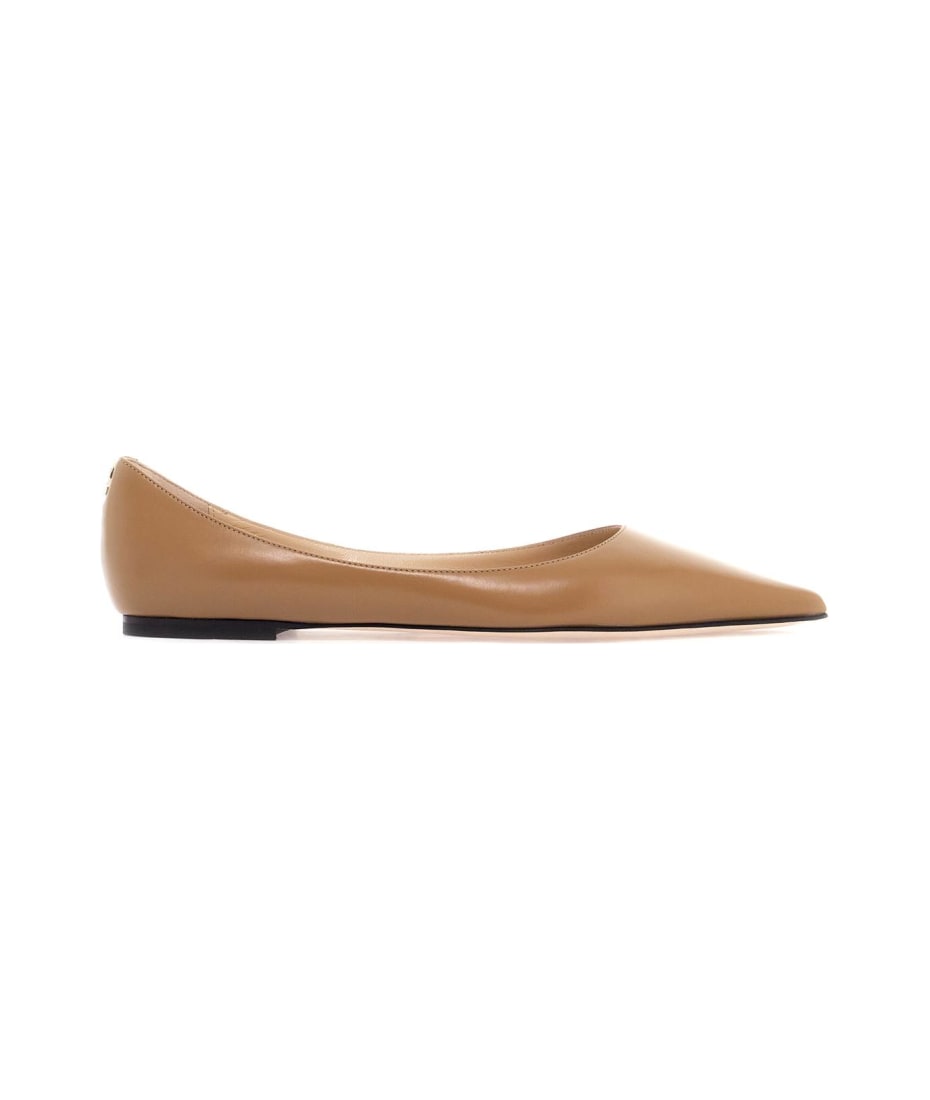 Jimmy Choo Smooth Leather Love Ballerina Flats | italist