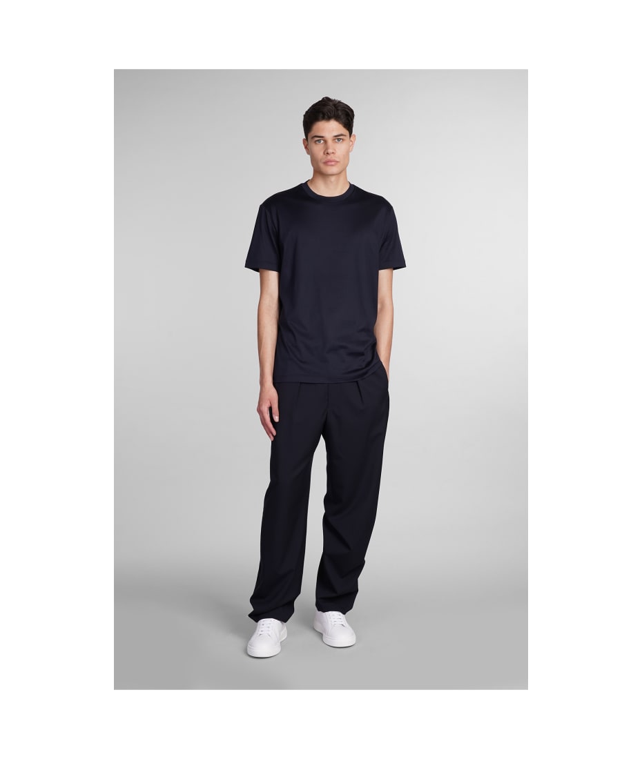Giorgio Armani T-shirt In Blue Silk | italist