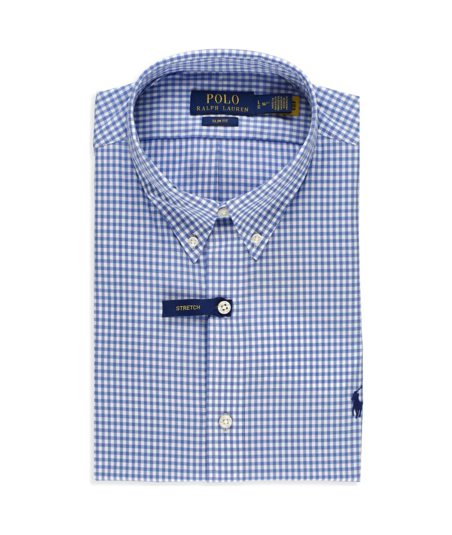 Tシャツ・カットソー Ralph Lauren SPORT SHIRT LONG SLEEVE (710 792041 004 BLUE) Polo Ralph Lauren Men's Sport Shirt Blue 710792041002