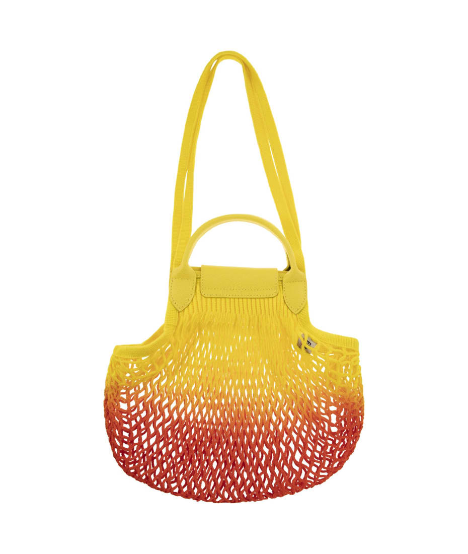 Longchamp Le Pliage Filet Shoulder Bag in Yellow