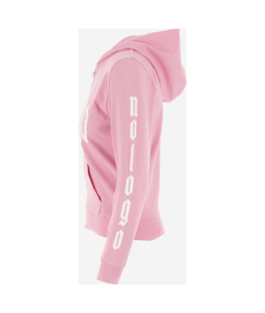 トップス BALENCIAGA Slogan-Print Cotton Hoodie BALENCIAGA Oversized distressed printed cotton-jersey hoodie