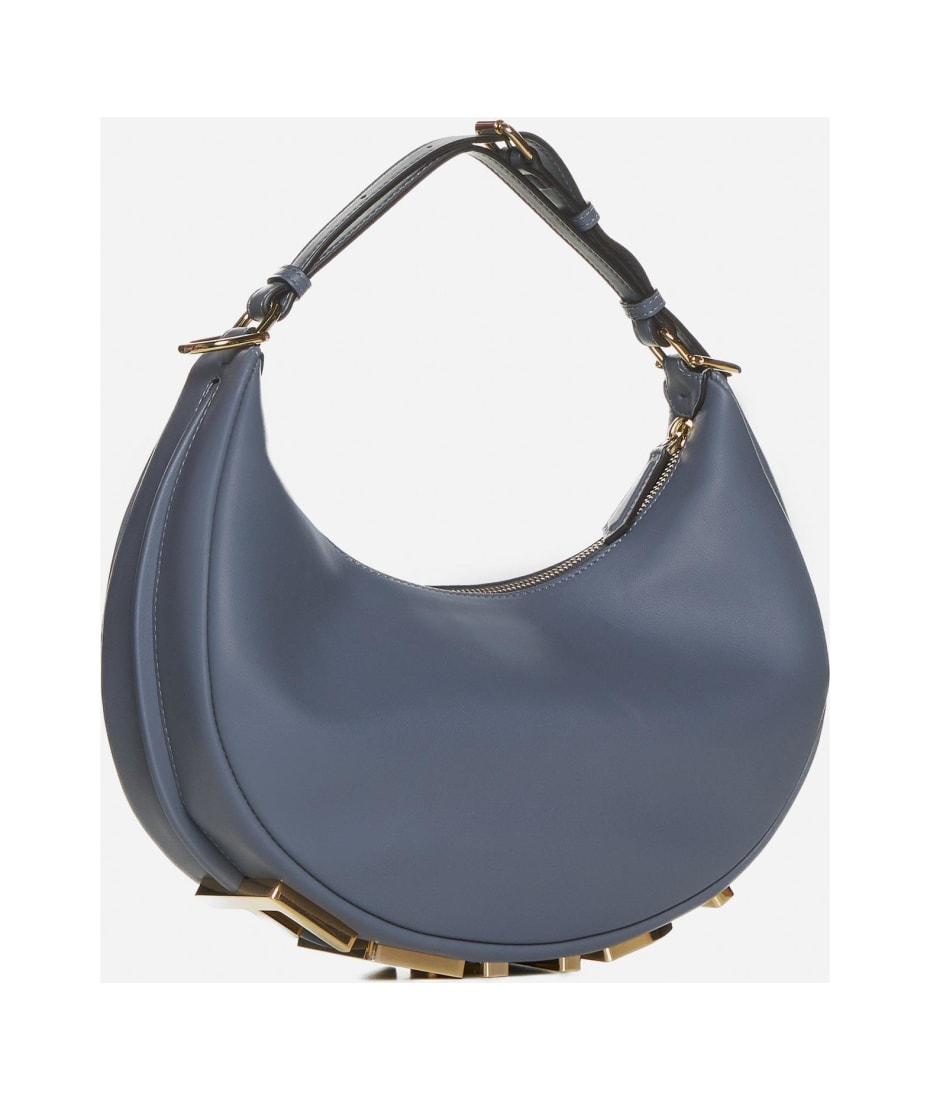 ハンドバッグ FENDI HAND BAG (8BR798A5DY F1KGR) Fendi Black Leather Small Fendigraphy Hobo Bag