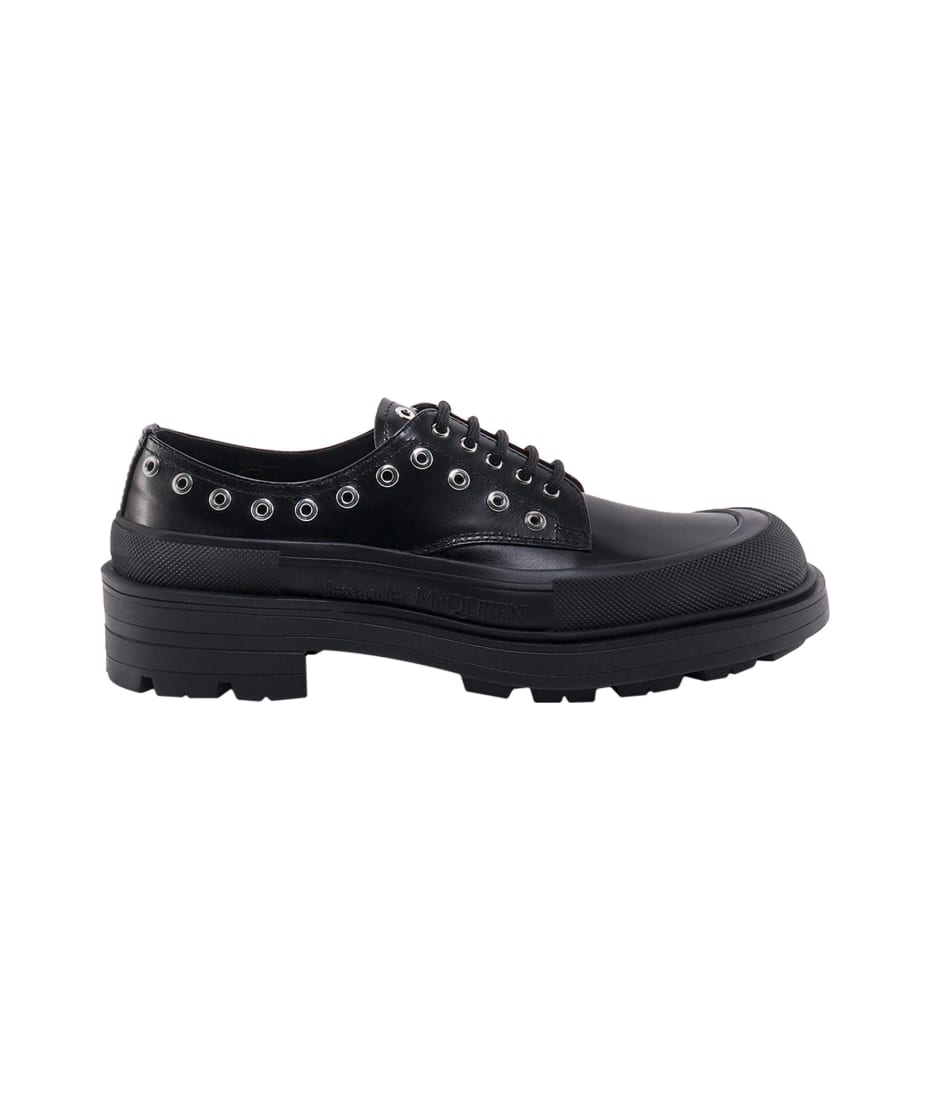 Alexander McQueen Derby Shoes With Thick Sole - Black