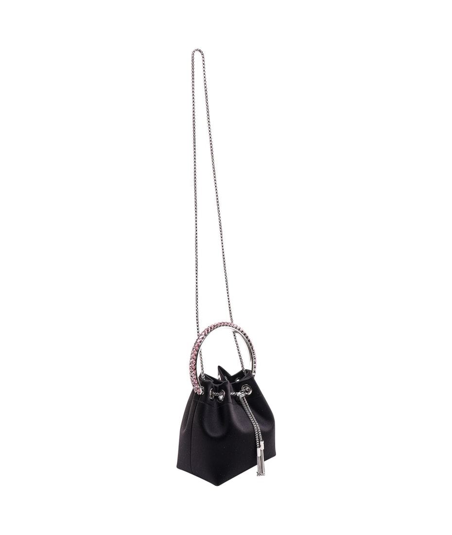 【送料&関税込】Jimmy Choo Satin Bucket Bag With Crystals De Jimmy Choo Satin Bucket Bag With Crystals Detail | italist
