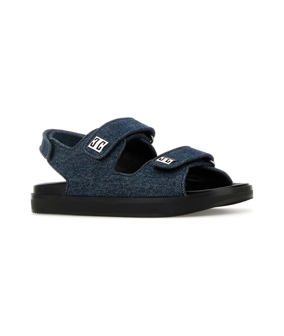 サンダル・ミュール GIVENCHY DENIM 4G SANDALS Givenchy 4G Sandals in Denim | Saks Fifth Avenue